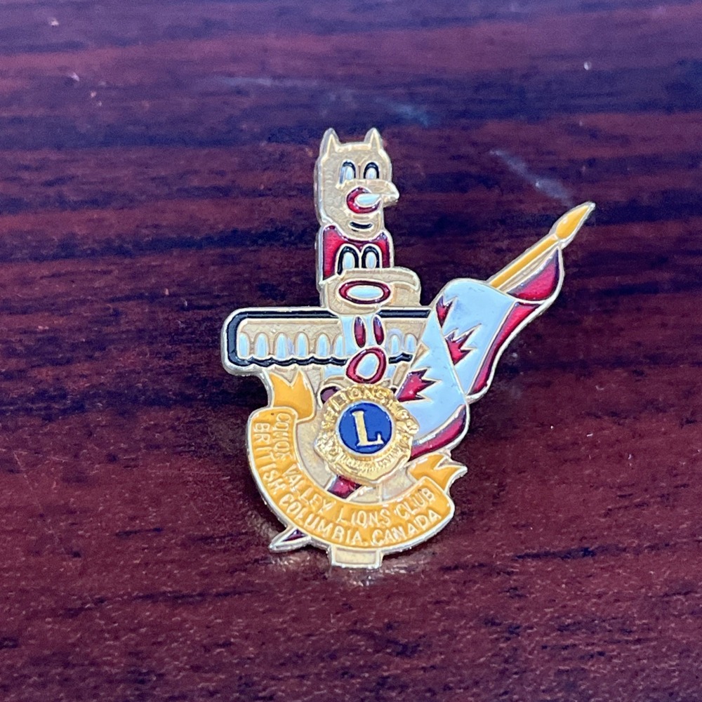 Lions‎ Club Conox Valley British Columbia Lapel Hat Pin